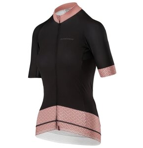 Koszulka rowerowa KROSS Flow Lady 2.0 (rozmiar L) Czarno-różowy