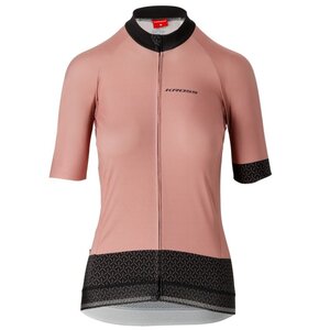 Koszulka rowerowa KROSS Flow Lady 2.0 (rozmiar L) Różowo-czarny