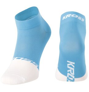 Skarpetki rowerowe KROSS Active Lady Low (rozmiar L) Niebiesko-biały