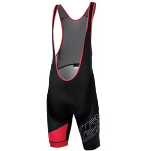 Spodenki rowerowe KROSS Rubble Bib Sho (rozmiar S) Czarno-czerwony