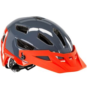 Kask rowerowy KROSS Adventuro Pro Pomarańczowo-szary MTB (rozmiar L)