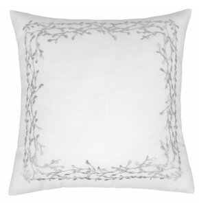 Poszewka MY HOME Silver Garden 42 x 42 cm Biało-srebrny
