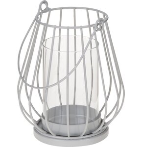 Lampion MY HOME Wire Grey 66585 Szary