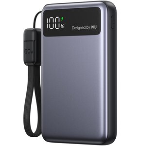 Powerbank INIU Pocket Pro Slim 10000 mAh 45W Czarny