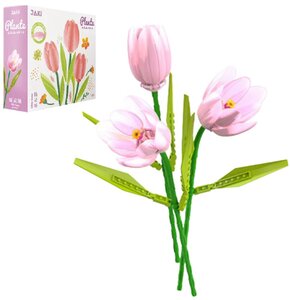 Klocki plastikowe QBI Fioletowy tulipan SA260508