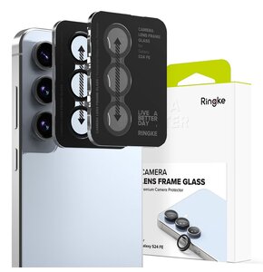 Nakładka na obiektyw RINGKE Camera Frame Protector do Samsung Galaxy S24 FE Czarny (2 szt.)