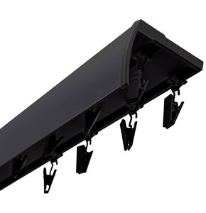 Szyna sufitowa DECASTYL Podwójna z żabkami 250 cm Czarny