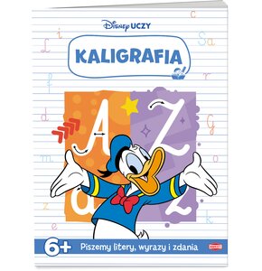Książka z zadaniami Disney uczy Miki Kaligrafia (miękka okładka)