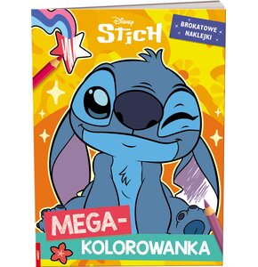 Kolorowanka Disney Stitch Megakolorowanka z naklejkami (miękka okładka)