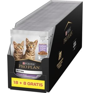 Karma dla kota PURINA Pro Plan Kitten Healthy Start Indyk Box (26 x 85g)