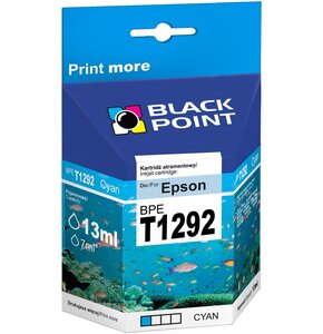 Tusz BLACK POINT do Epson T1292 Błękitny 10 ml BPET1292