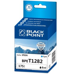 Tusz BLACK POINT do Epson T1282 Błękitny 8 ml BPET1282