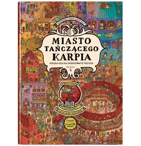 Książka z naklejkami Miasto Tańczącego Karpia Aleksandra Mizielińska Daniel Mizieliński (twarda okładka)
