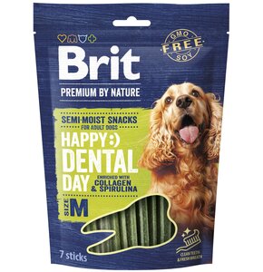 Przysmak dla psa BRIT Snacks Dental Stick Kolagen i Spirulina M 180 g