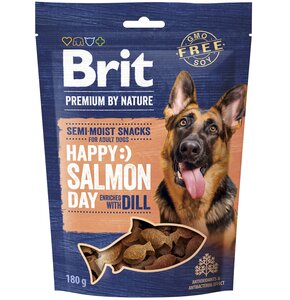 Przysmak dla psa BRIT Premium By Nature Happy Snacks Łosoś z koperkiem 180 g