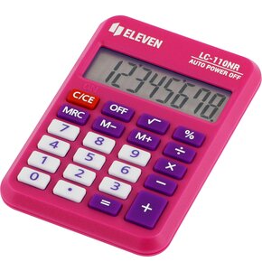Kalkulator ELEVEN LC-110NR-PK Zasilanie bateryjne, 3 pamięci