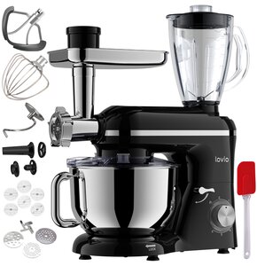 Robot kuchenny planetarny LOVIO HOME ChefAssistant Plus LVSTM02PBK 1900W z maszynką do mięsa i blenderem kielichowym