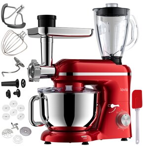 Robot kuchenny planetarny LOVIO HOME ChefAssistant Plus LVSTM02PRD 1900W z maszynką do mięsa i blenderem kielichowym