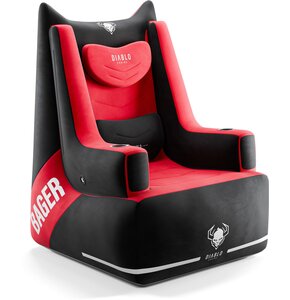 Fotel DIABLO CHAIRS X-Bager Czarno-Czerwony