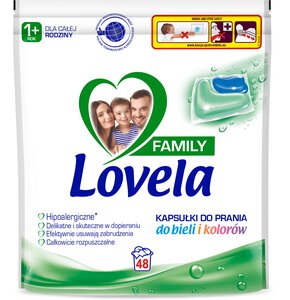 Kapsułki do prania LOVELA Family - 48 szt.
