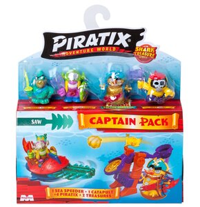 Zestaw figurek MAGIC BOX Piratix Adventure World Shark Treasure Capitan Pack PPX2B616IN00