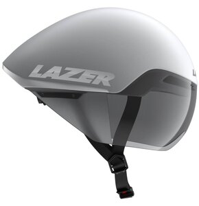 Kask rowerowy LAZER Victor KinetiCore Biało-srebrny (rozmiar M)