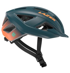 Kask rowerowy LAZER Cerro KinetiCore Niebiesko-pomarańczowy MTB (rozmiar L)