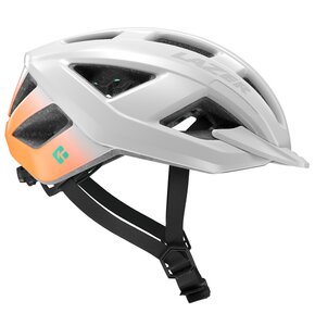 Kask rowerowy LAZER Cerro KinetiCore Biało-pomarańczowy MTB (rozmiar S)