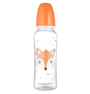 Butelka CANPOL BABIES Cute Animals 11/841 250 ml Pomarańczowy