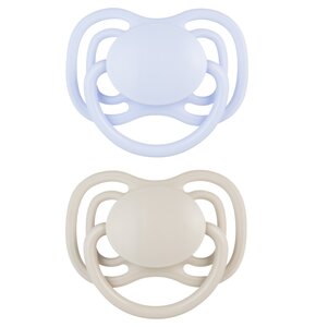 Smoczek CANPOL BABIES DentalAir 6-18 m Niebiesko-szary (2 sztuki)