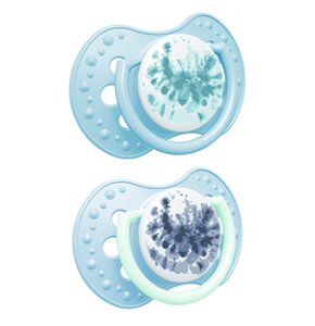 Smoczek LOVI Tie Dye 0-3 m (2 szt.) Niebieski