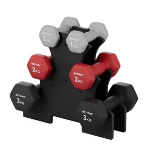 Zestaw hantli ATHLER LIO10 (2 x 1 / 2 x 2 / 2 x 3 kg)