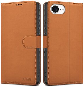 Etui TECH-PROTECT Wallet do Apple iPhone 16E Brązowy