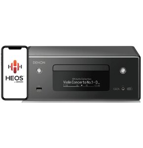 Amplituner Stereo DENON RCD-N11 DAB Czarny, Odtw.CD,Tuner AM/FM/DAB/DAB+,BT,Wi-Fi,AirPlay2,Multiroom HEOS,Spotify
