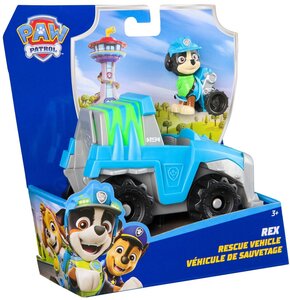 Pojazd SPIN MASTER Psi Patrol: Pojazd podstawowy Rex + figurka 6071216