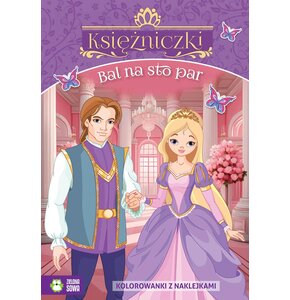 Kolorowanka Księżniczki Bal na sto par (miękka okładka)