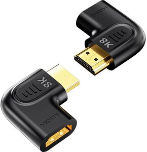 Adapter HDMI - HDMI (kątowy) UNITEK A1047ABK03