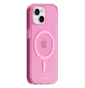 Etui HOLDIT MagSafe do Apple iPhone 13/14/15 Przezroczysto-różowy