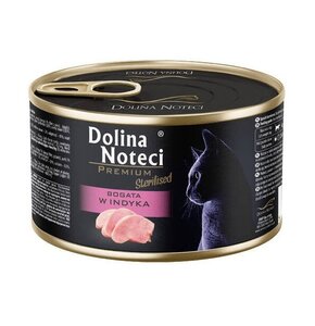 Karma dla kota DOLINA NOTECI Premium Sterilised Bogata w Indyka 185 g