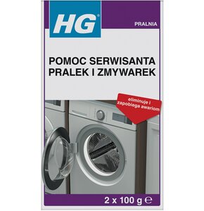 Środek do czyszczenia pralek i zmywarek HG Pomoc serwisanta (2 x 100 g)