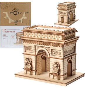 Zabawka drewniana LITTLE STORY 3D Łuk triumfalny (164 elementy)