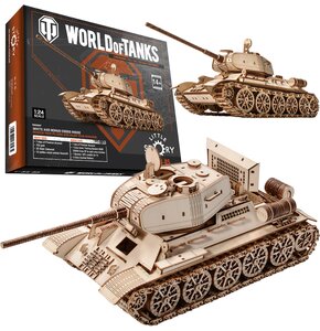 Zabawka drewniana LITTLE STORY World of Tanks 3D Czołg T-34-85 (1019 elementów)