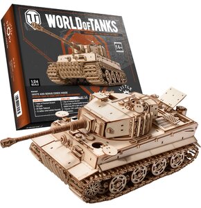 Zabawka drewniana LITTLE STORY World of Tanks 3D Czołg Tiger M1 (1417 elementów)