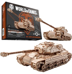 Zabawka drewniana LITTLE STORY World of Tanks 3D Czołg Bat.-Chatillon Bourrasque (763 elementy)