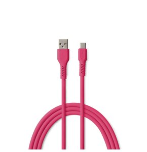 Kabel USB-A - USB-C COLORUM CK60-AC-02 1.8 m Różowy