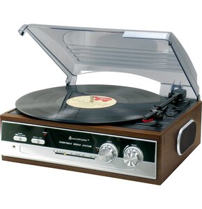 Gramofon SOUNDMASTER PL186H Brązowy