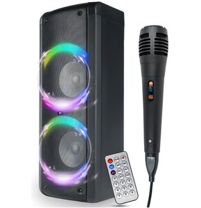 Power Audio V-TONE Before Bluetooth, Dwa wejścia mikrofonowe, Radio FM, Mikrofon w zestawie, Pilot