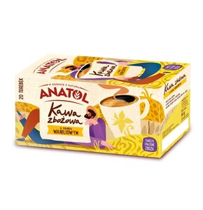 Kawa zbożowa ANATOL o smaku Waniliowym Bezkofeinowa (20 szt.)