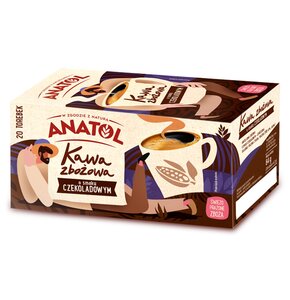 Kawa zbożowa ANATOL o smaku czekoladowym Bezkofeinowa (20 szt.)