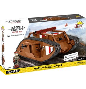 Klocki plastikowe COBI Historical Collection Great War Mark V (Male) no 9199 COBI-2995